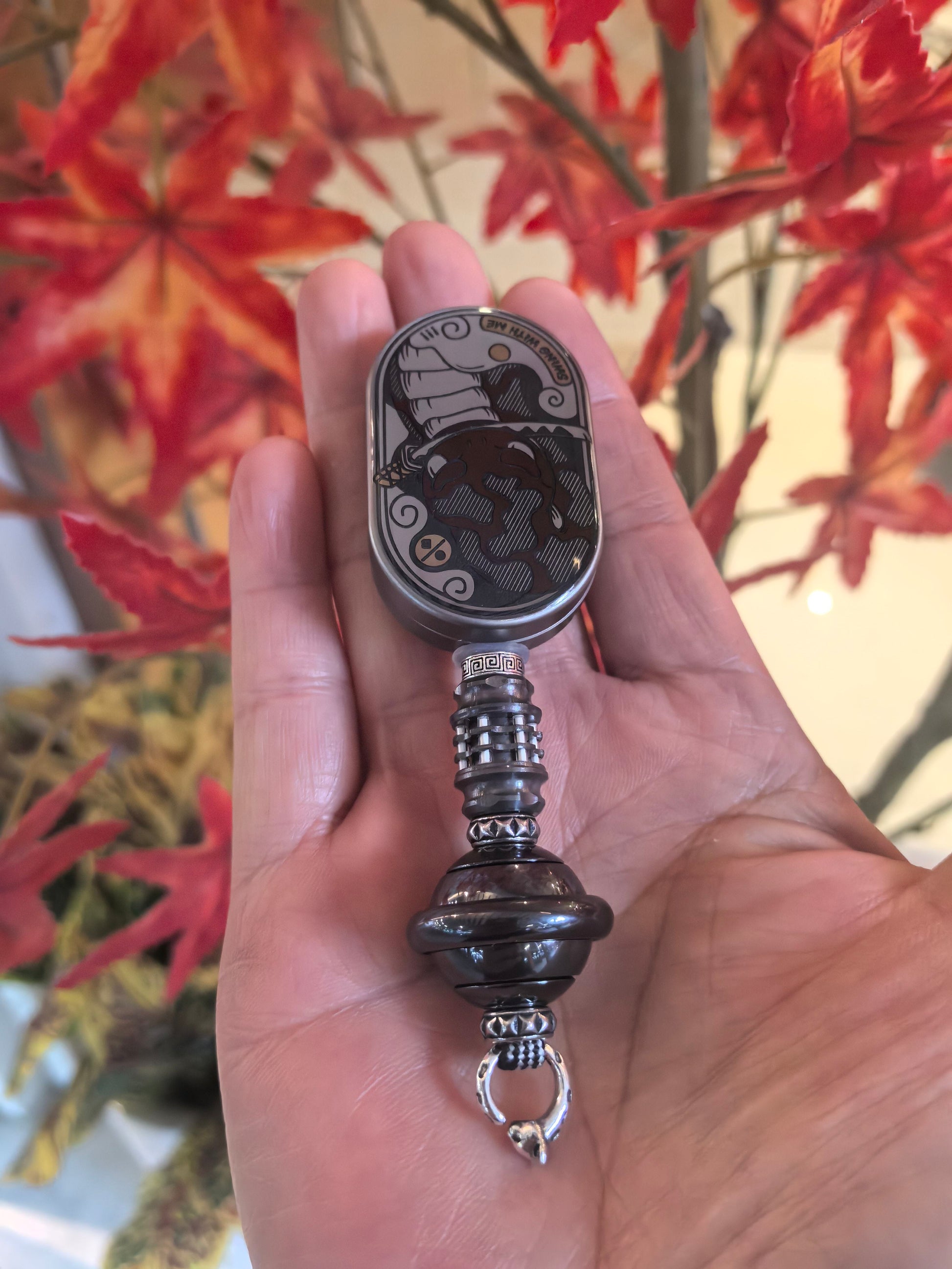 Groove Pro-Fu Yao Titanium + Planet Lanyard Bead