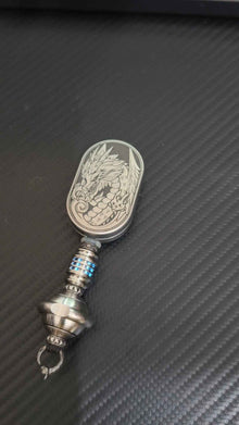 Groove + Knife Pendant Titanium Stainless Steel Limited Edition