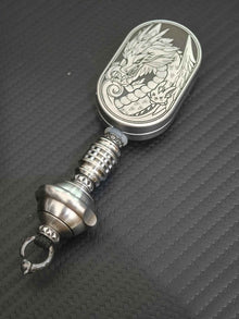 Groove + Knife Pendant Titanium Stainless Steel Limited Edition