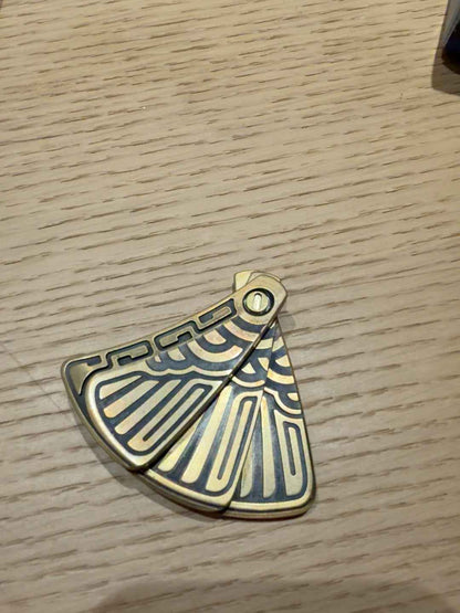 Peacock Feather Brass