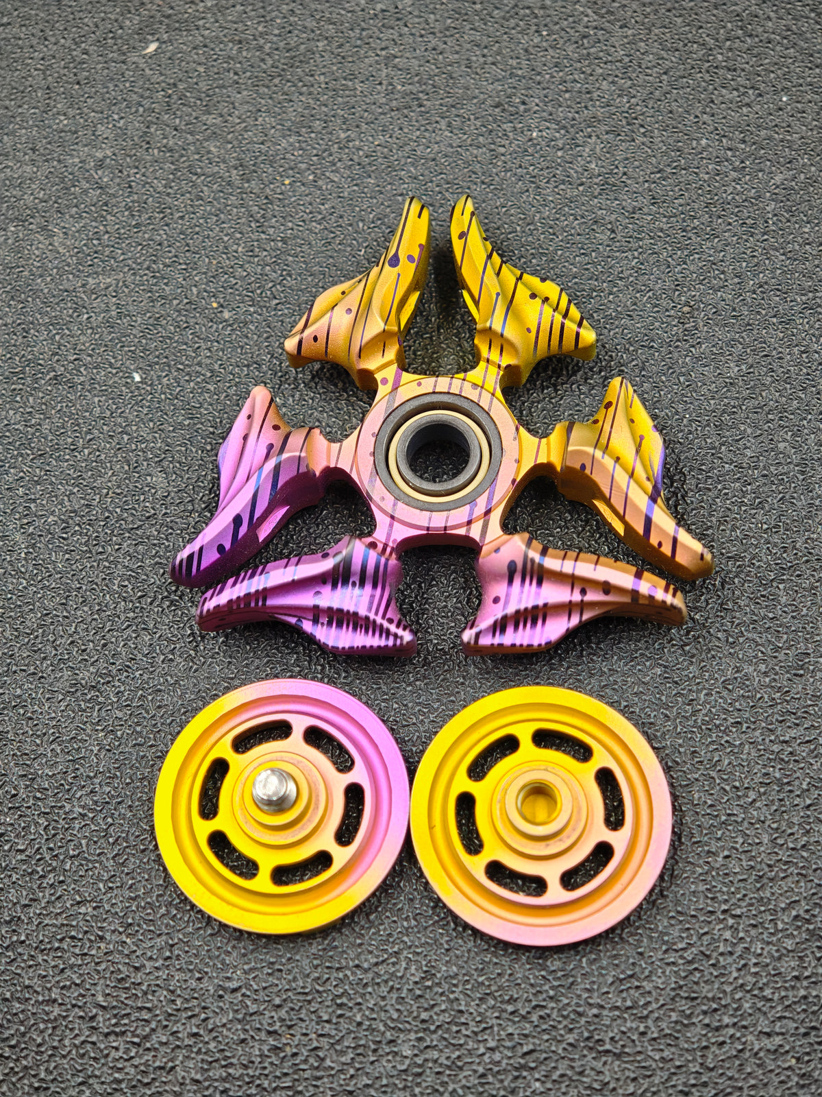 Sandblasted Medusa 2.0 Titanium Color-Anodized