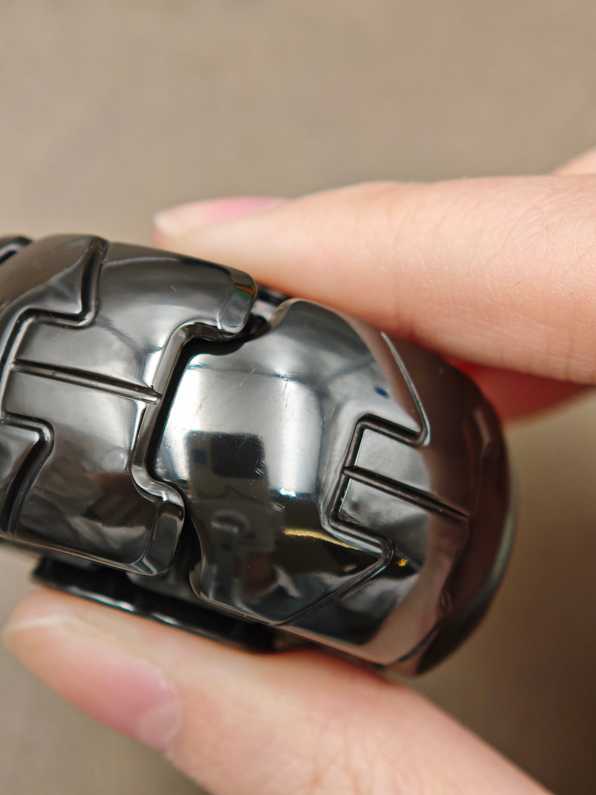 Pillbug Shell Opening Zirconium Polished
