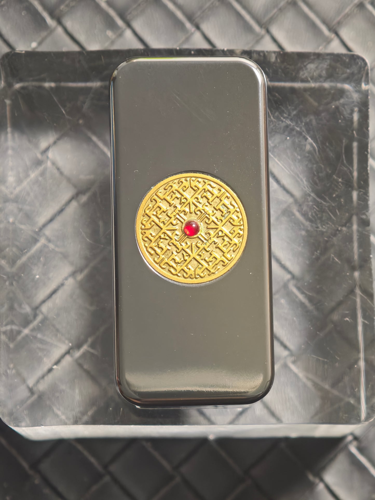 Brocade & Azure Paperweight Zirconium