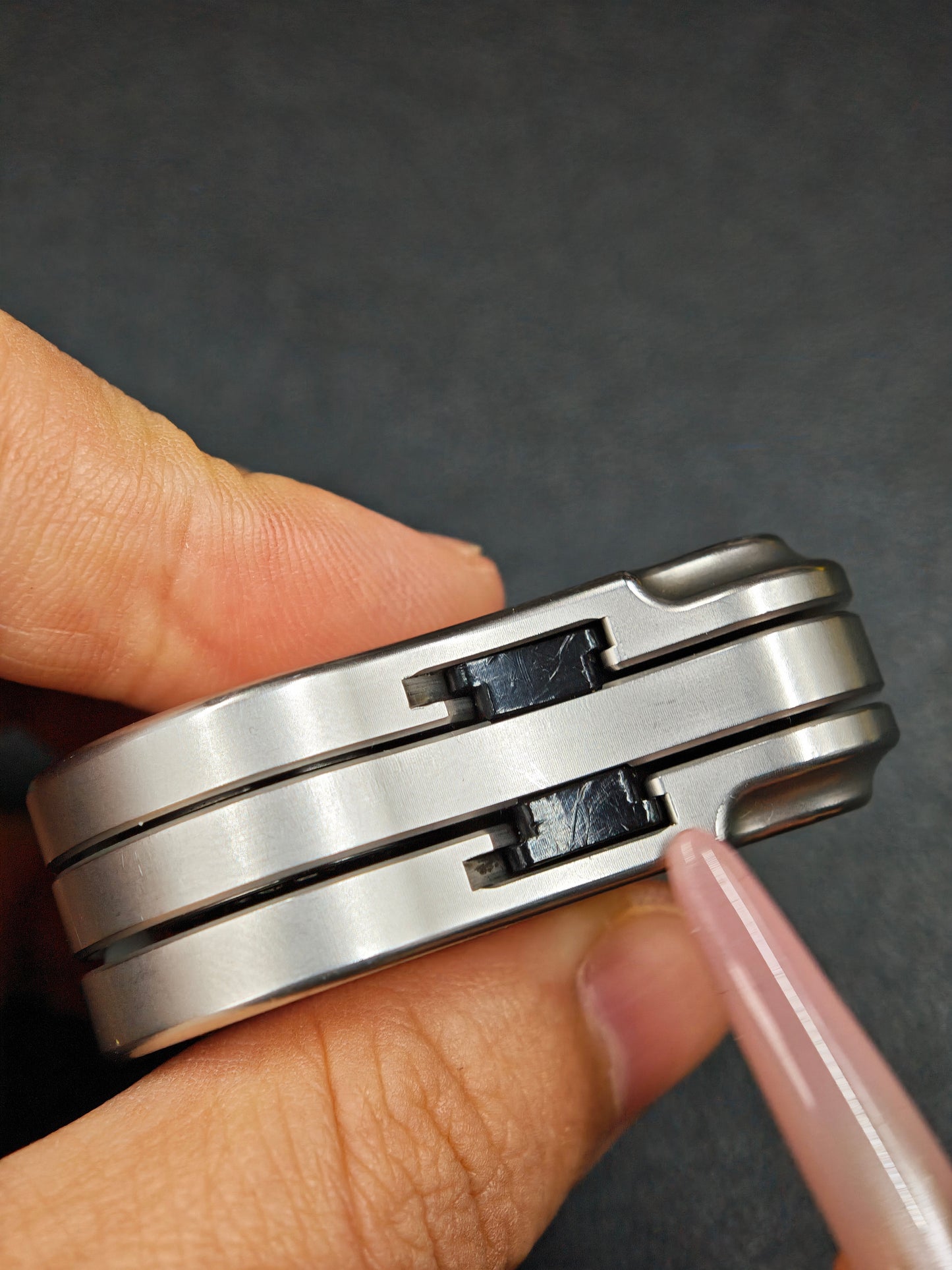 Balled Shell Stainless Steel Stonewashed