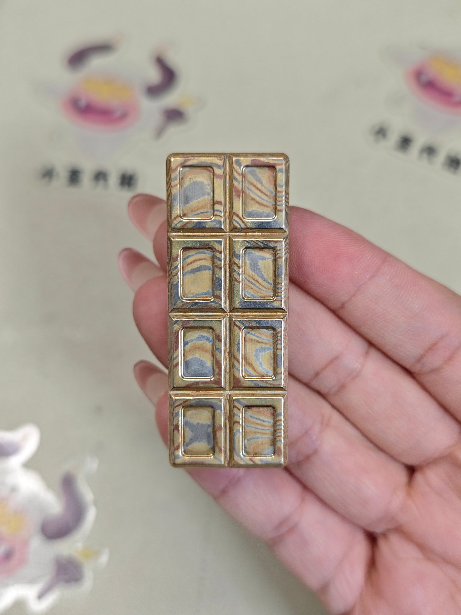 Wafer Chocolate Mokume