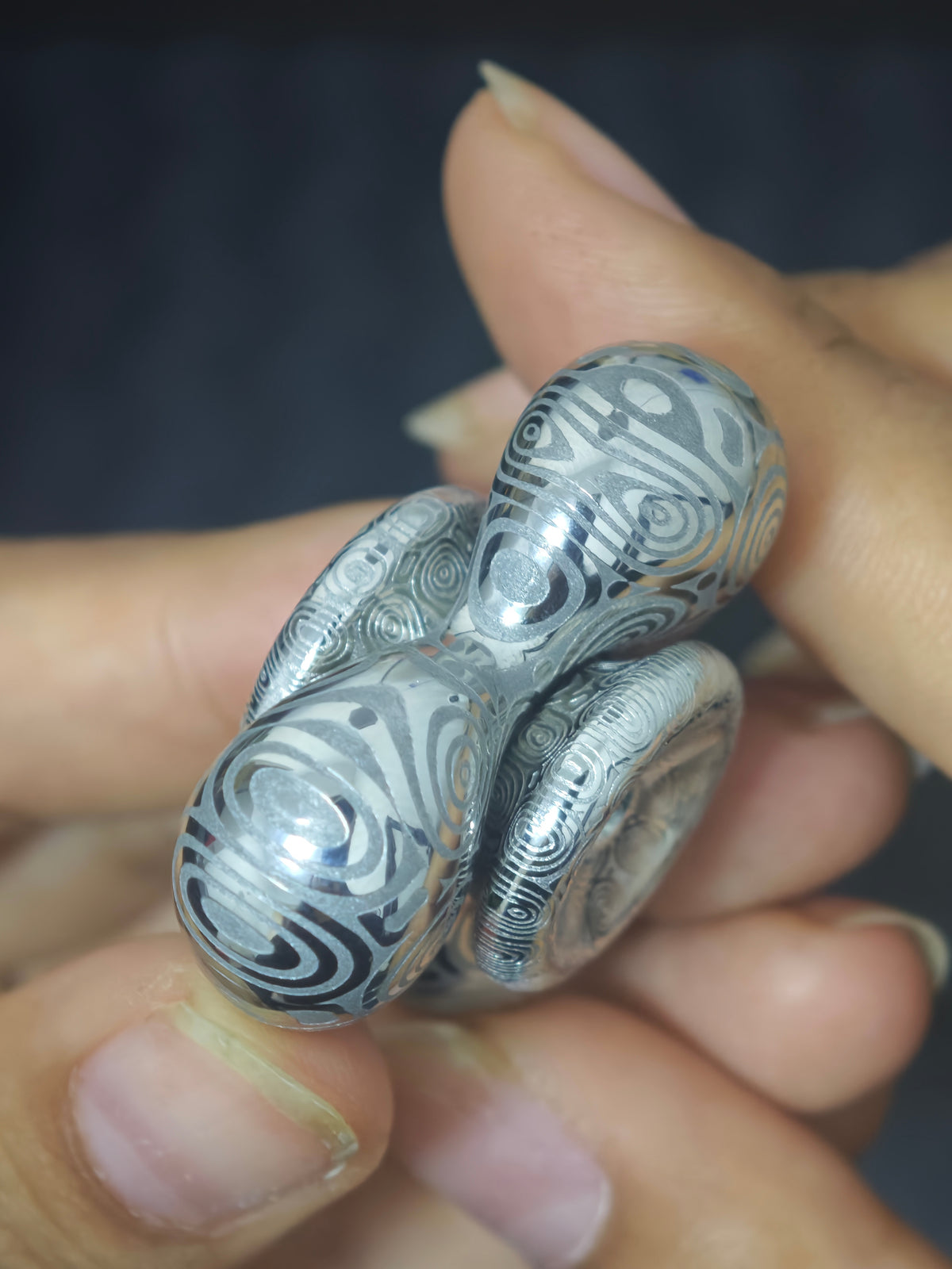 Cell Mini Damasteel Etched