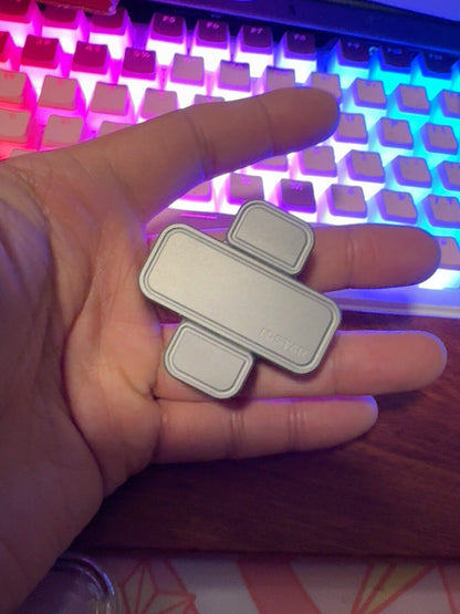 "+"Slider Stainless Steel + Planet Lanyard Bead