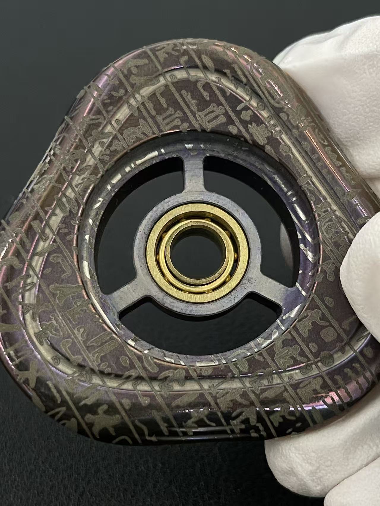 Zeppelin Zirconium Anodized Engraved Polished