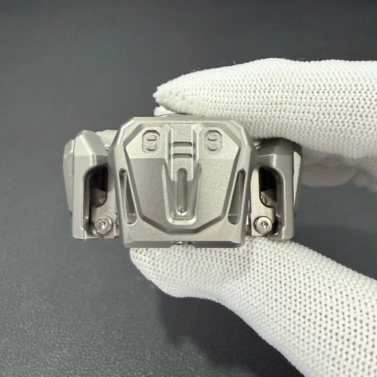 Ancient Iron Shell Opening Titanium Blasted