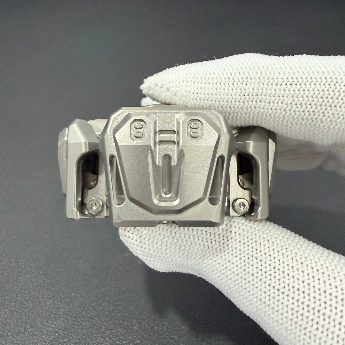 Ancient Iron Shell Opening Titanium Blasted