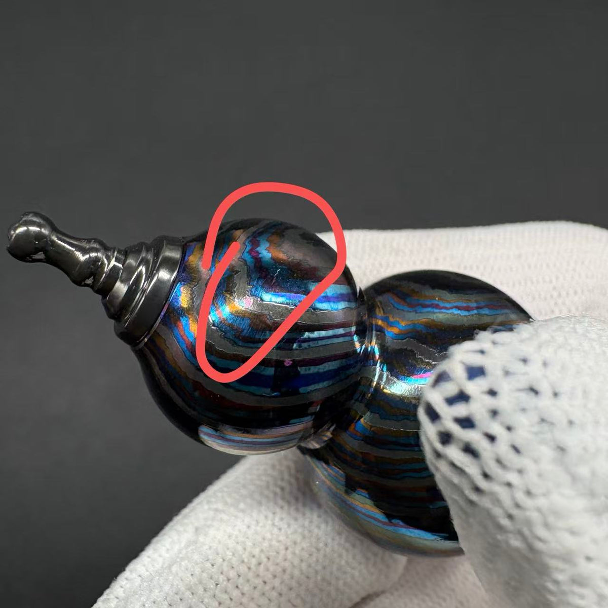 Wine Immortal Zircuti Color-Anodized Polished