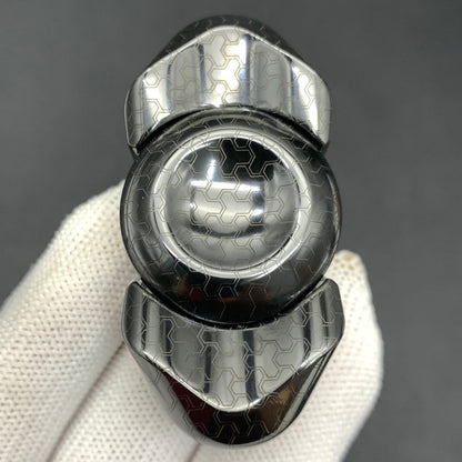 Feather Zirconium Engraved