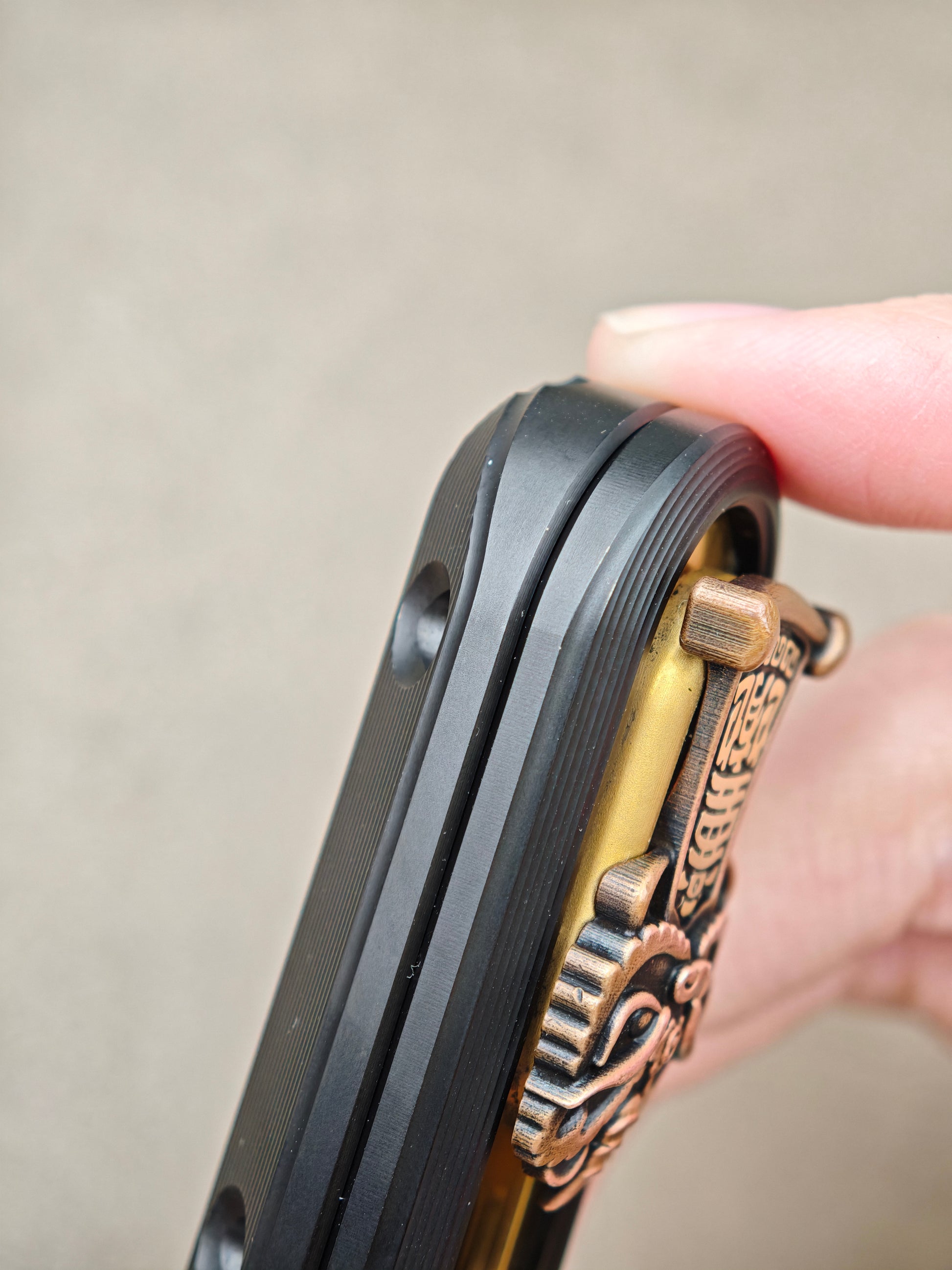 Popping Titanium PVD Coated Blasted