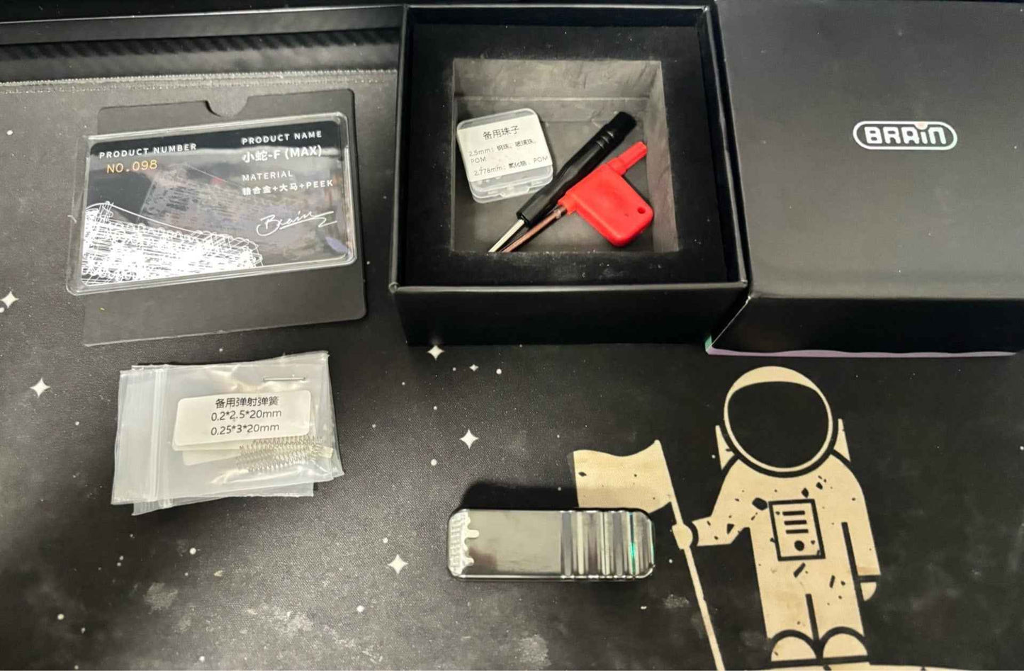 Snake Zirconium PEEK Damasteel