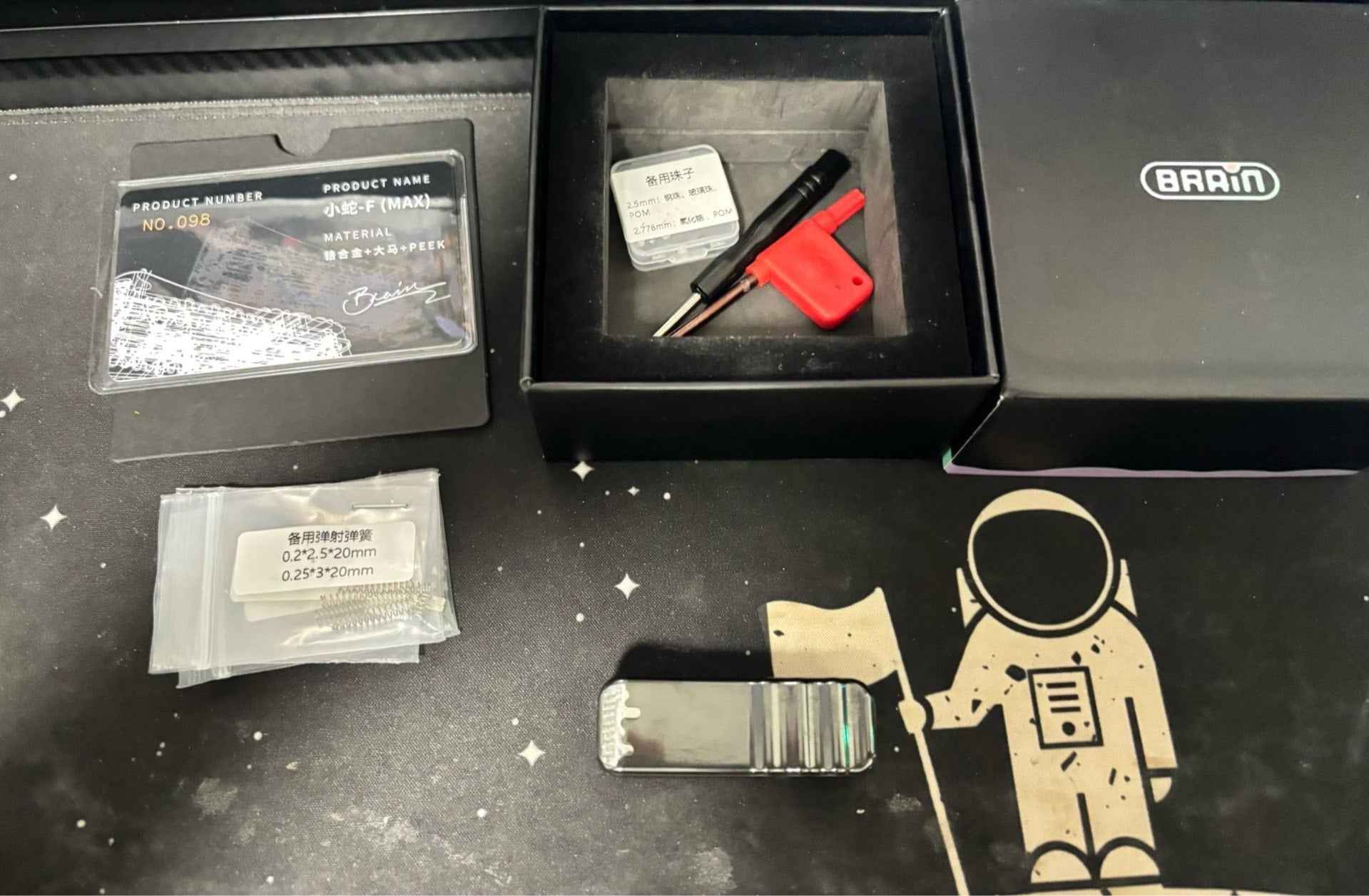 Snake Zirconium PEEK Damasteel