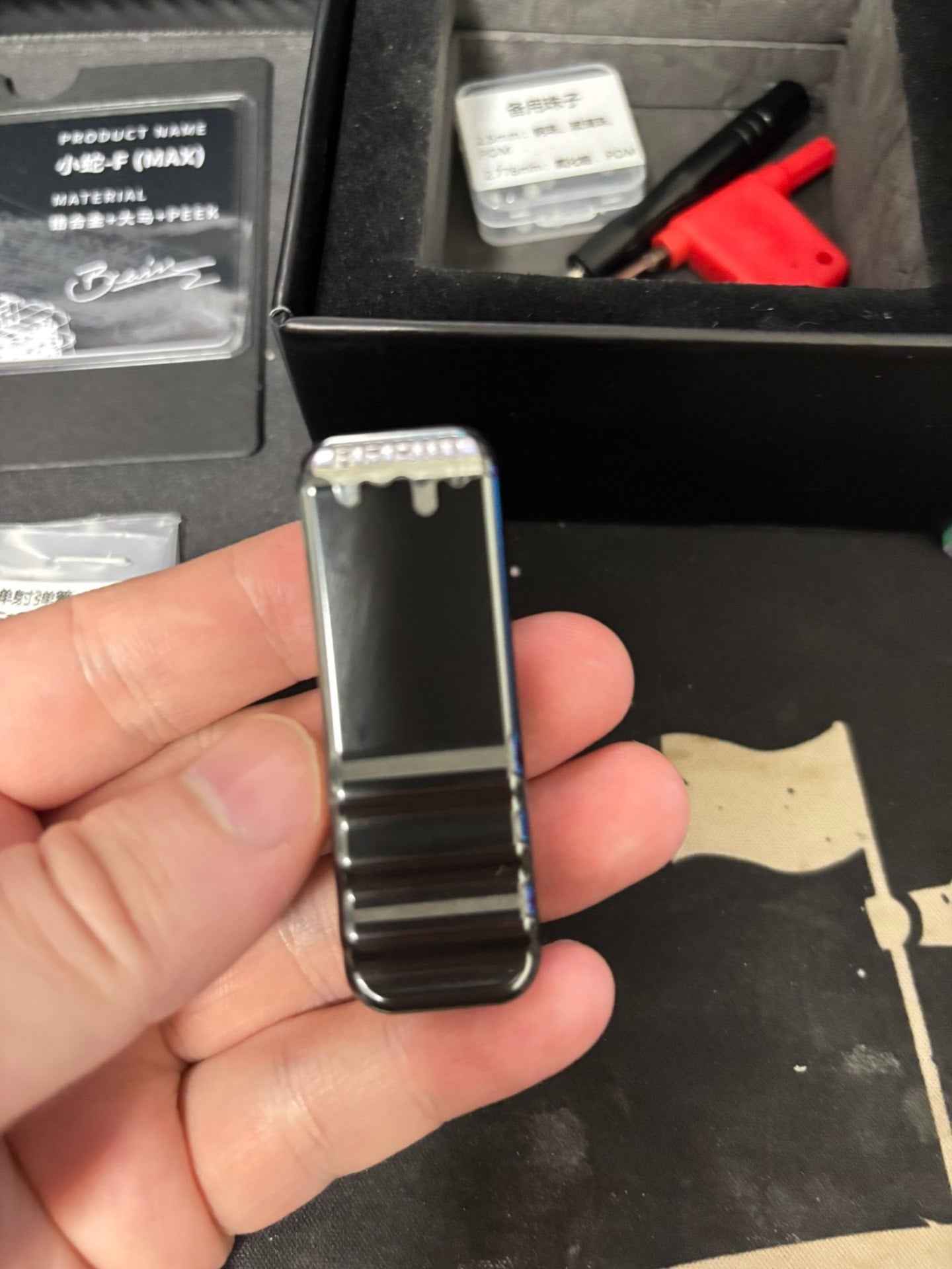 Snake Zirconium PEEK Damasteel