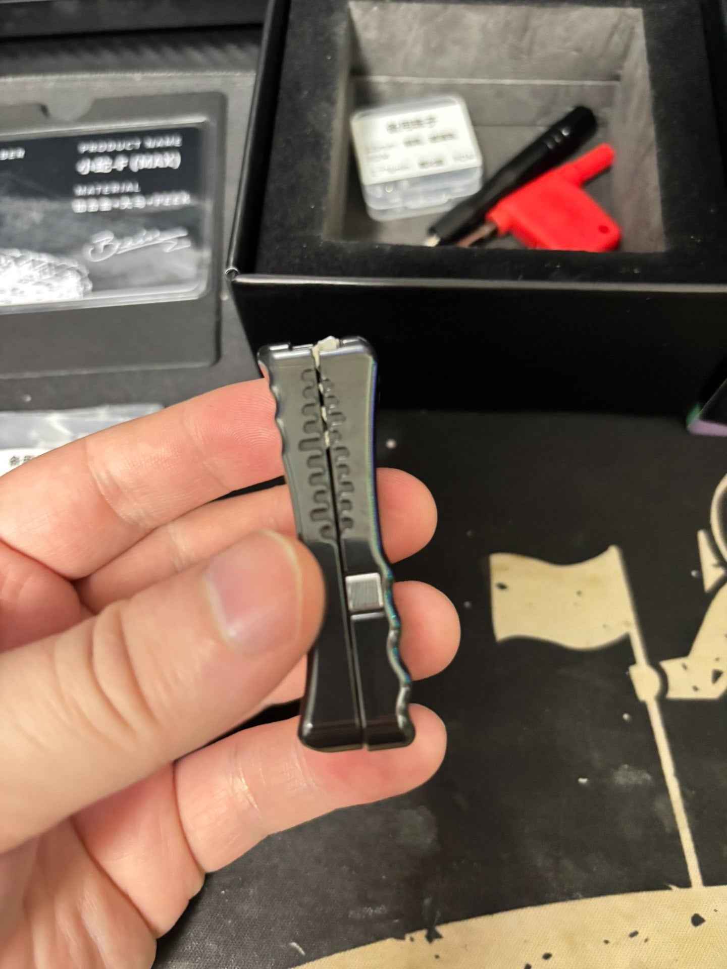 Snake Zirconium PEEK Damasteel