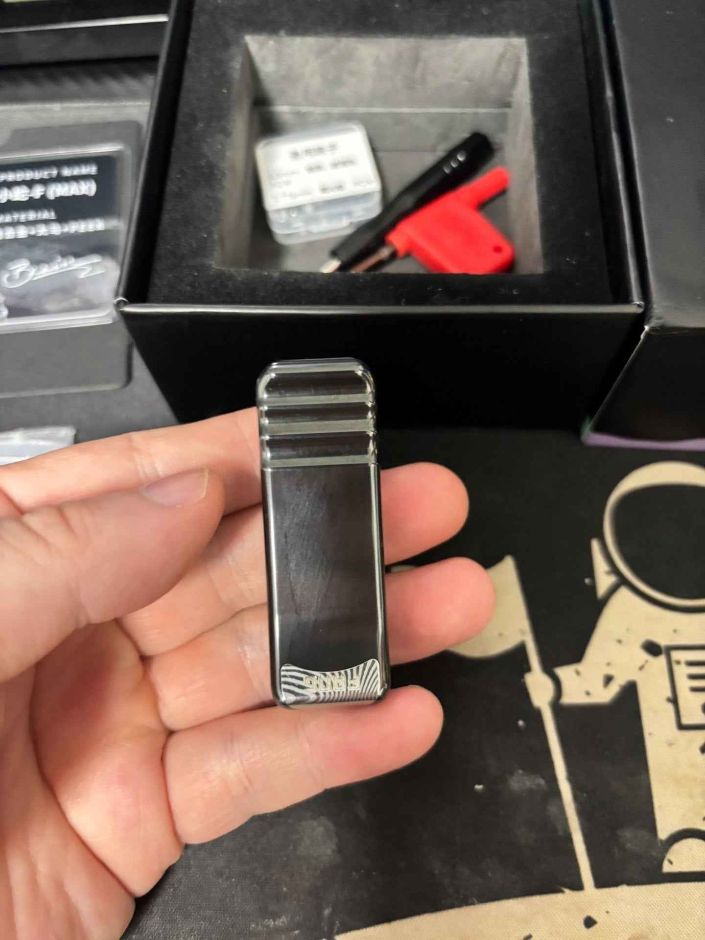 Snake Zirconium PEEK Damasteel