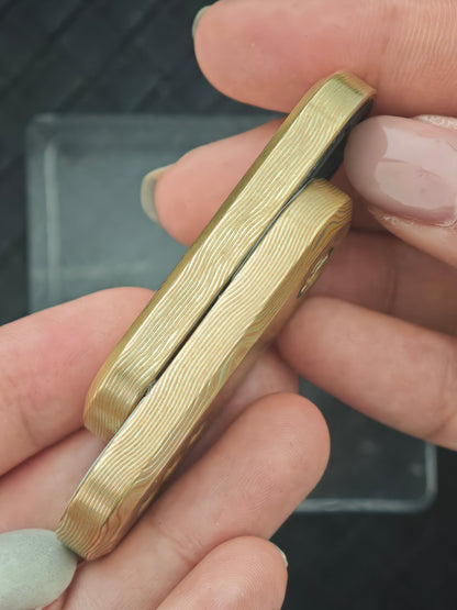 Lucky Draw Mokume Etched Polished