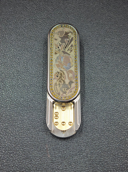 Ming Yin Titanium Engraved