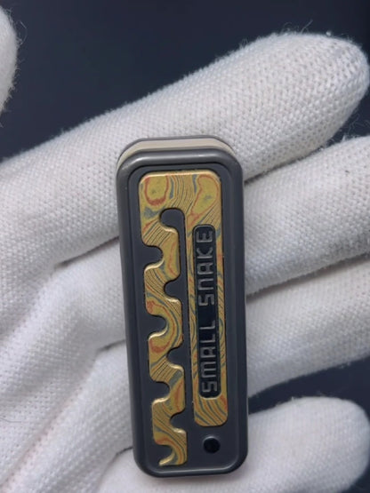 Snake Zirconium Mokume Stainless Steel PEEK