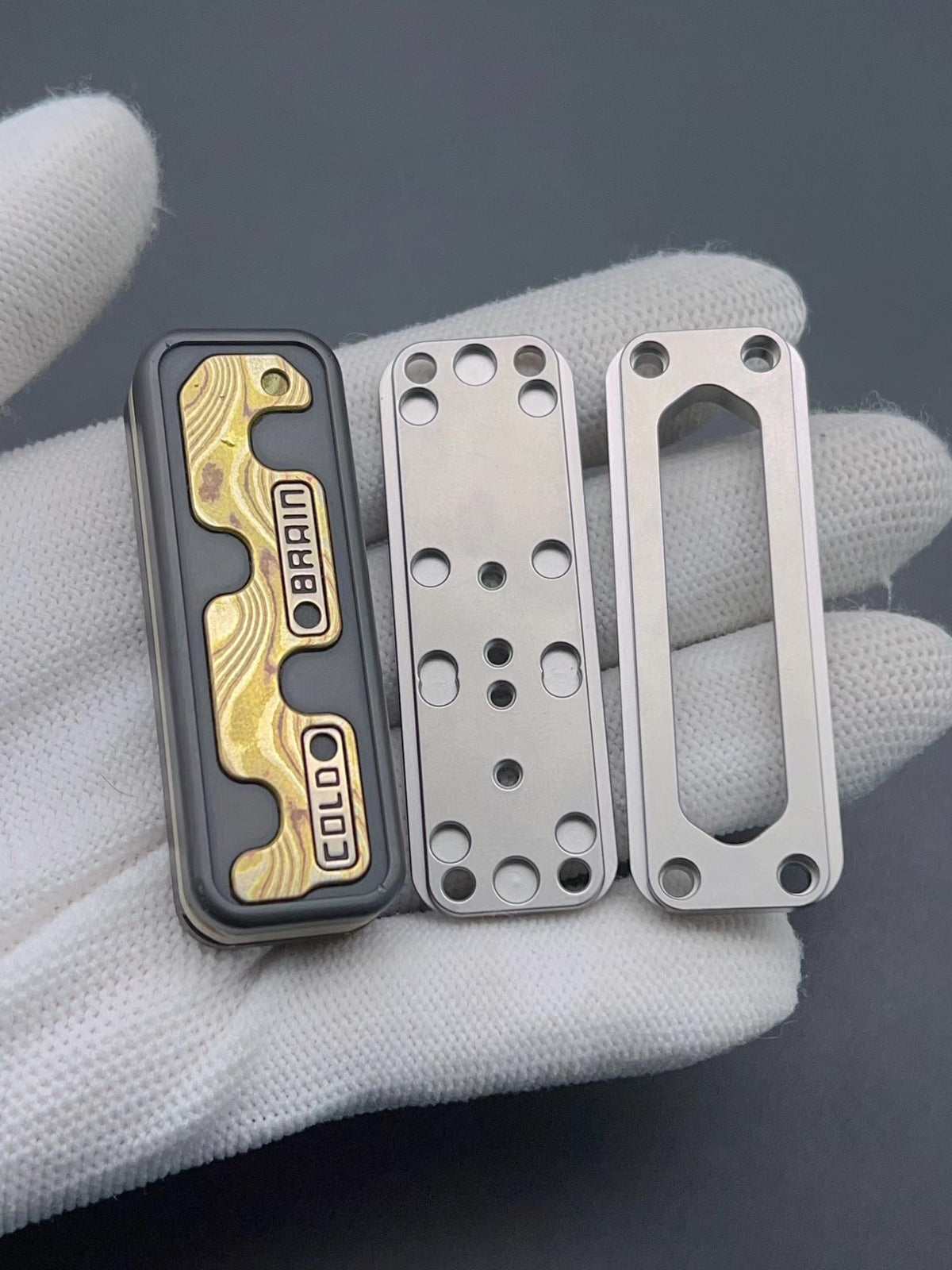 Snake Zirconium Mokume Stainless Steel PEEK
