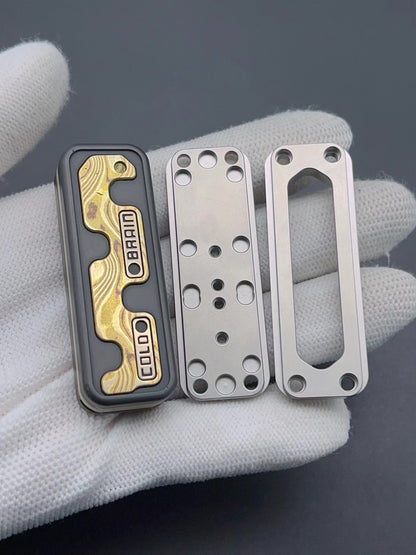 Snake Zirconium Mokume Stainless Steel PEEK