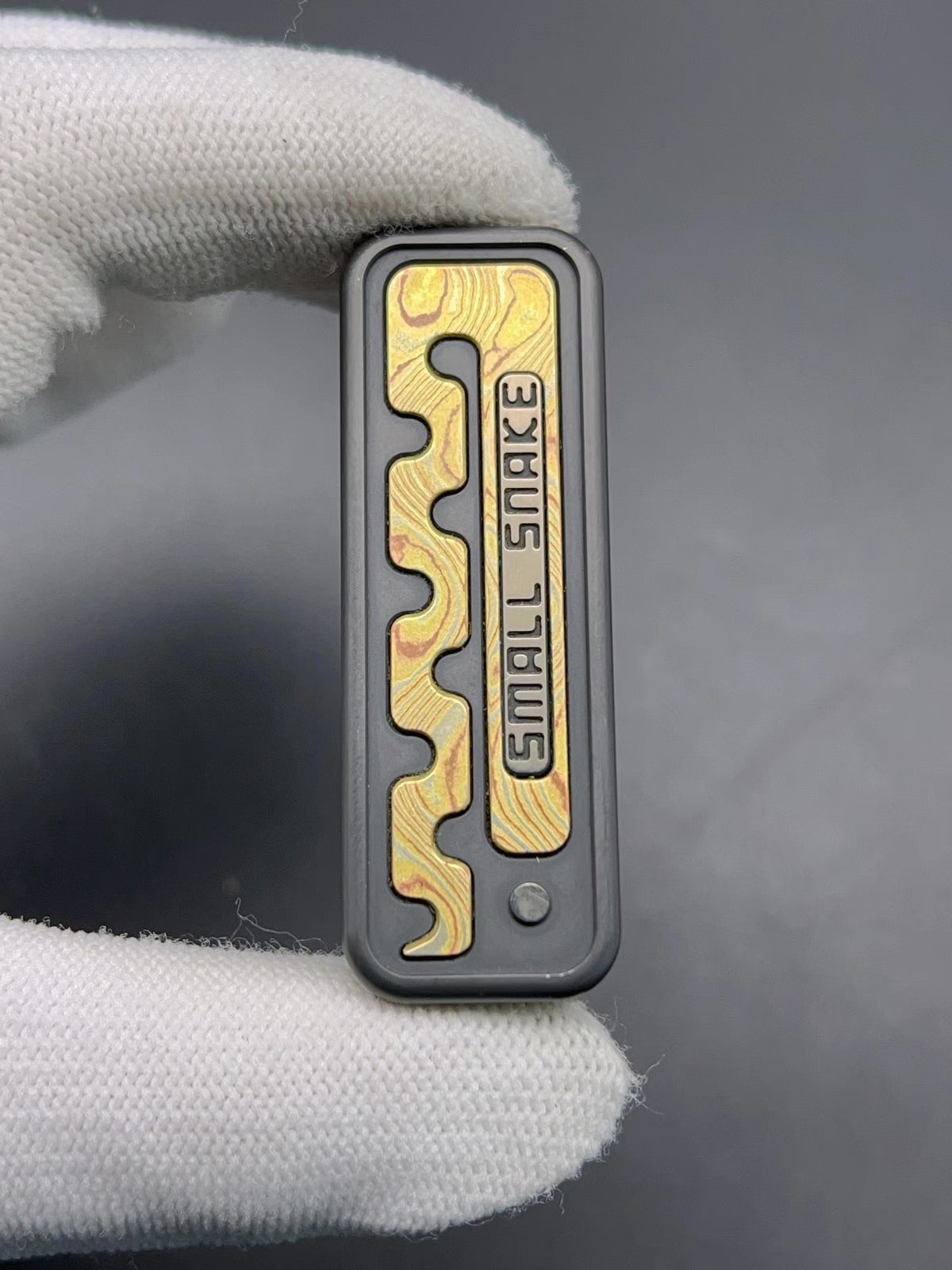 Snake Zirconium Mokume Stainless Steel PEEK