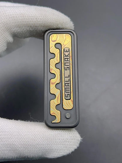Snake Zirconium Mokume Stainless Steel PEEK