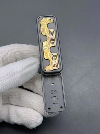 Snake Zirconium Mokume Stainless Steel PEEK