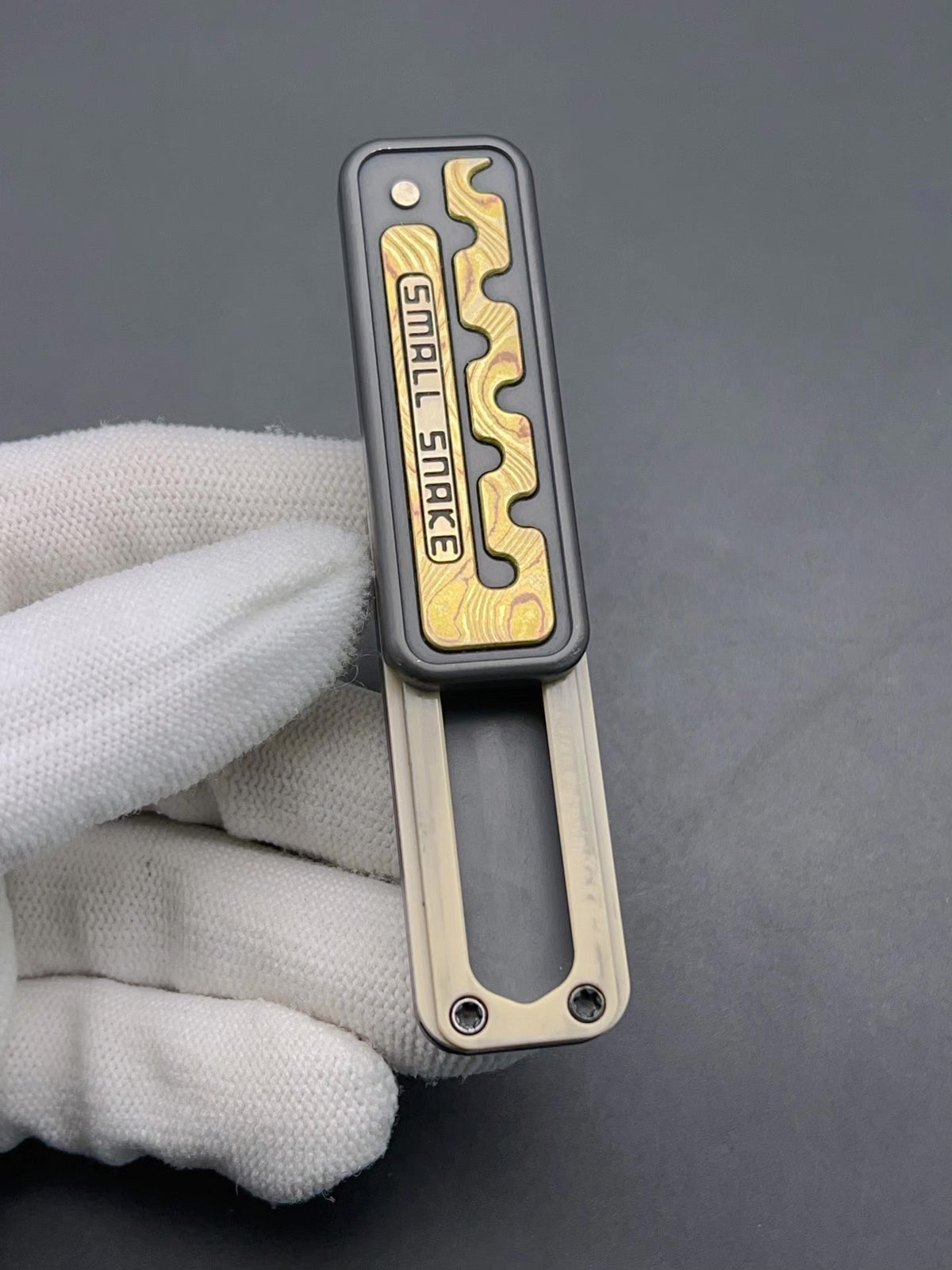 Snake Zirconium Mokume Stainless Steel PEEK