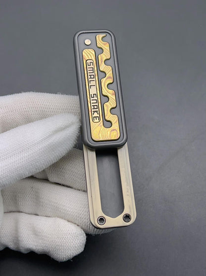 Snake Zirconium Mokume Stainless Steel PEEK