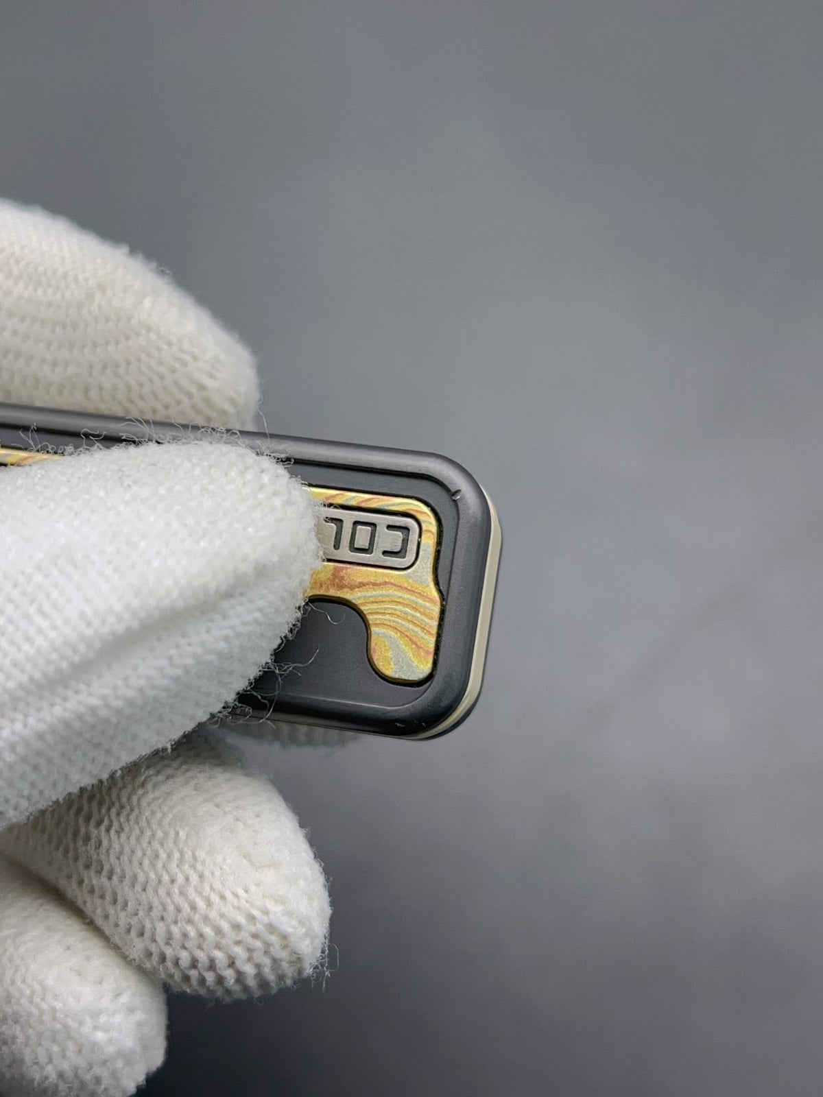 Snake Zirconium Mokume Stainless Steel PEEK