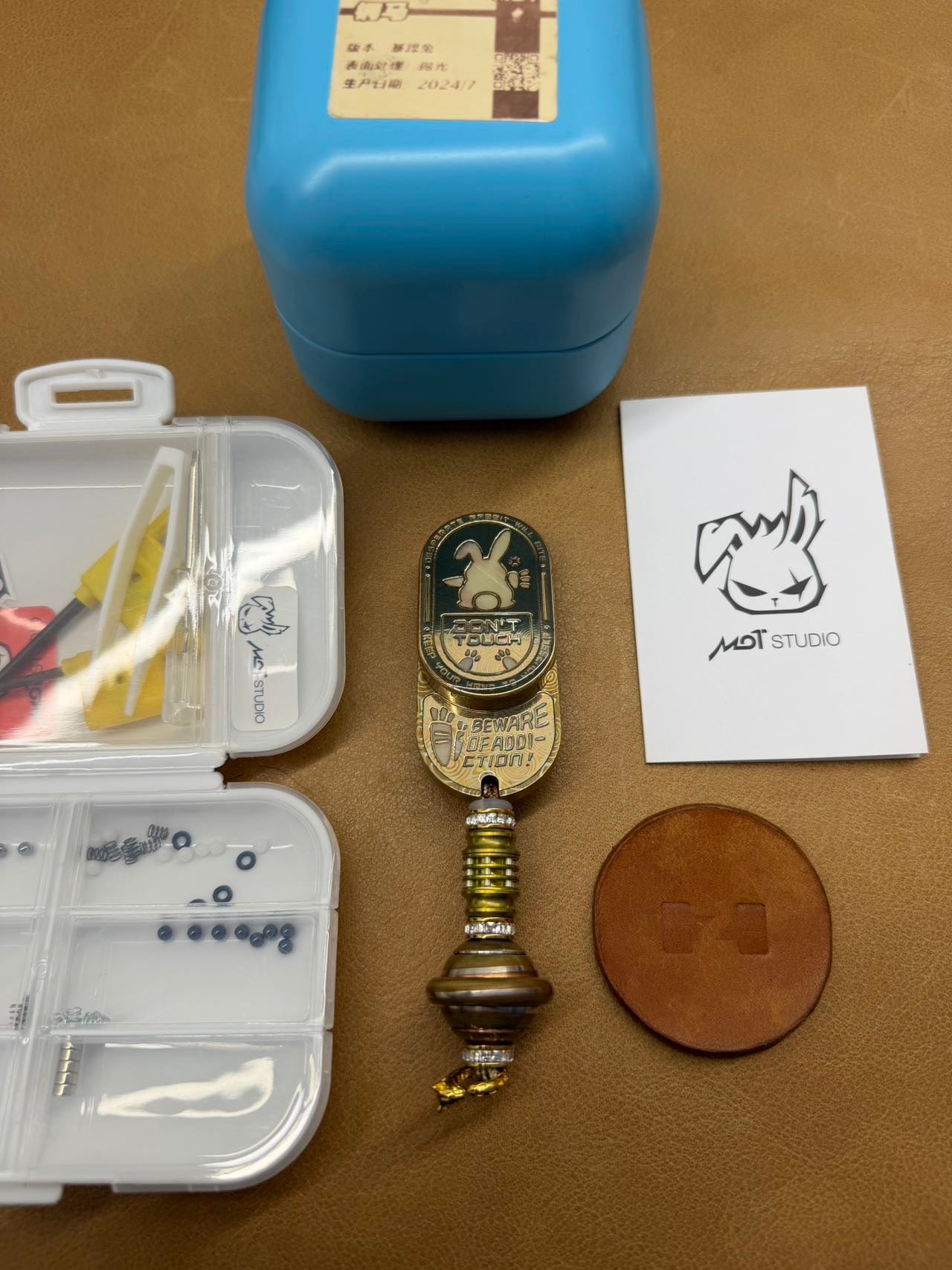 Grumpy Rabbit Rhythm Mokume Resin-Sealed
