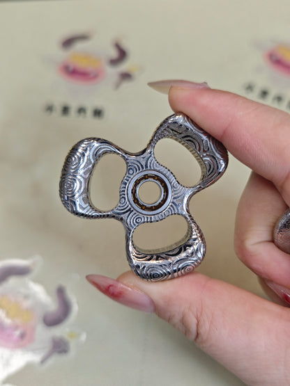Three-Leaf Horizon Damasteel