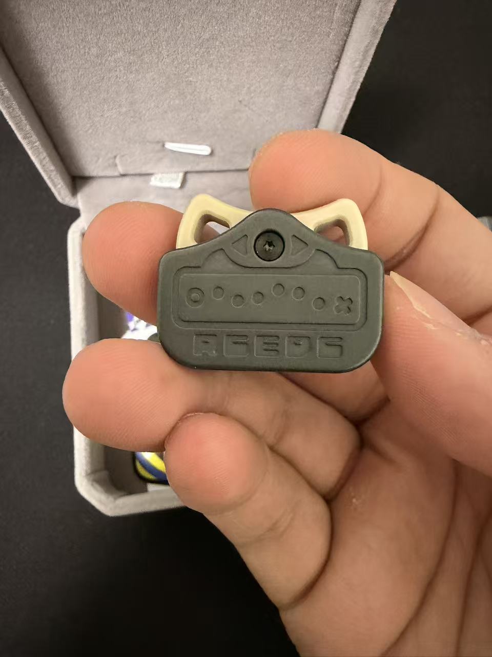 Demon Ji Emoji Pendant PEEK Zirconium