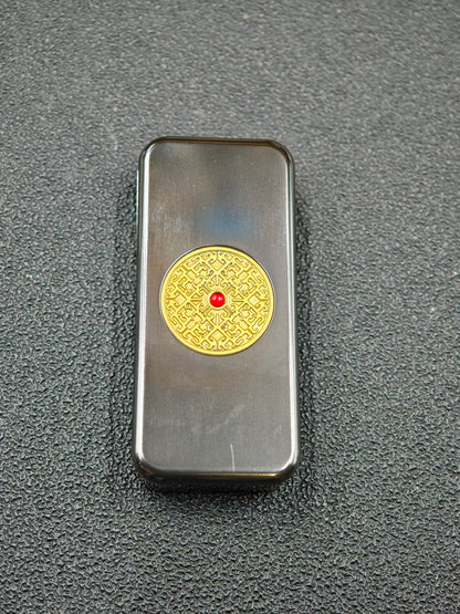Brocade & Azure Paperweight Zirconium