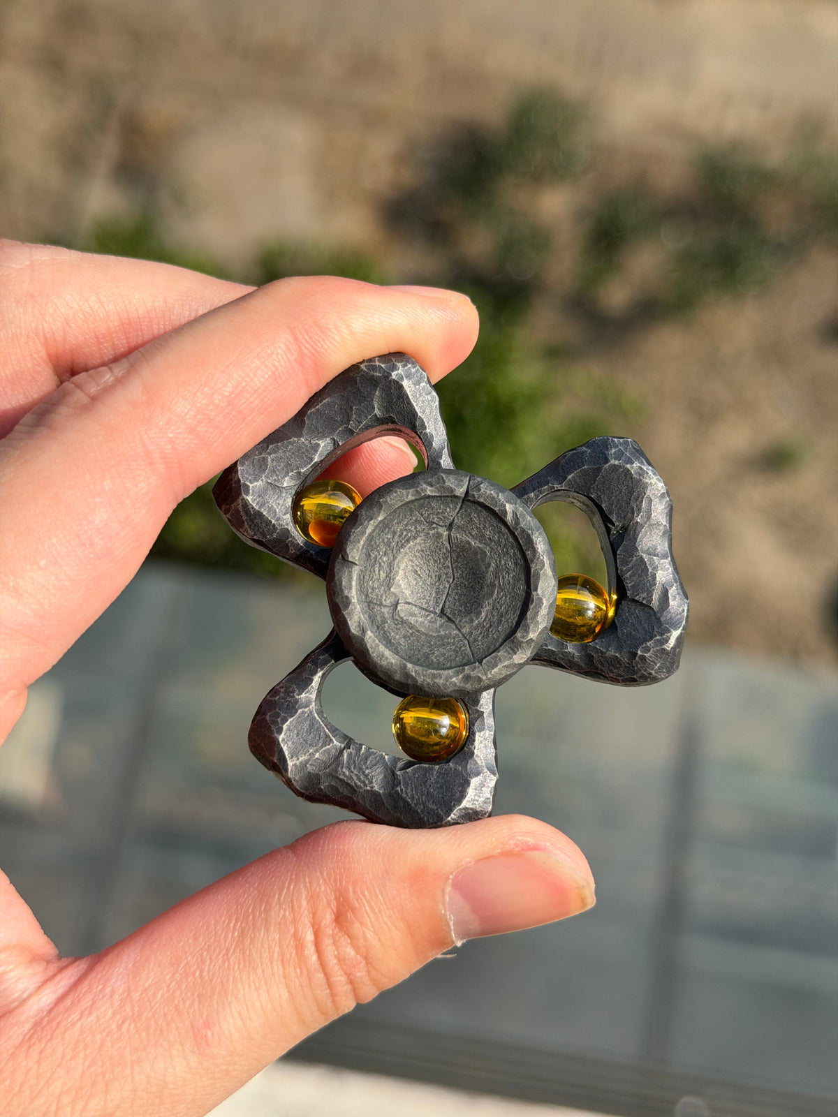 Kiva Tungsten Stone Textured