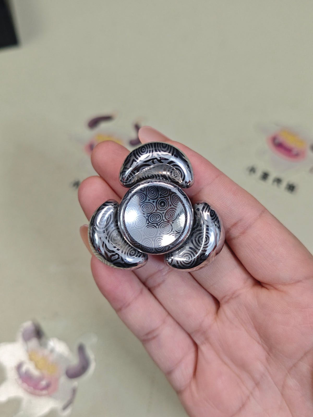 sandan Damasteel Etched Polished