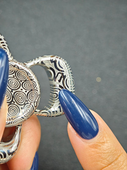 Three-Leaf Horizon Damasteel