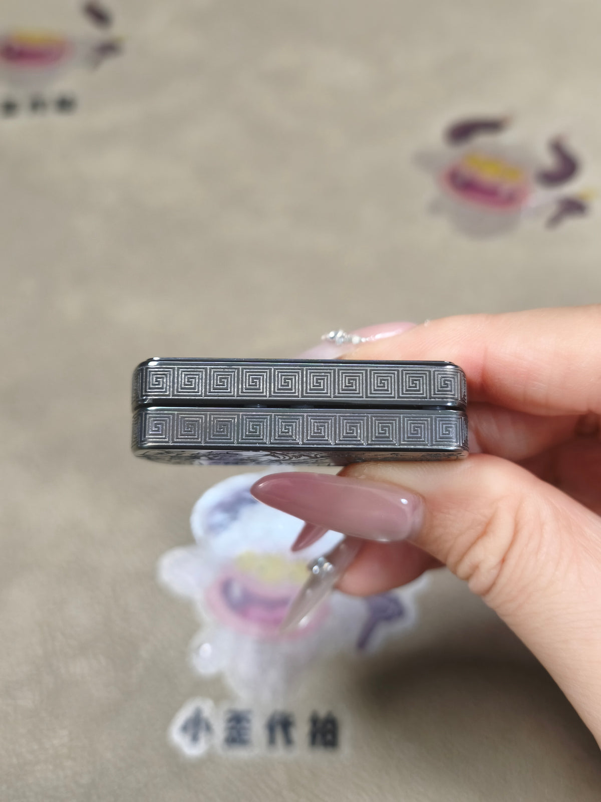 Root Three Zirconium Color-Anodized Engraved Polished