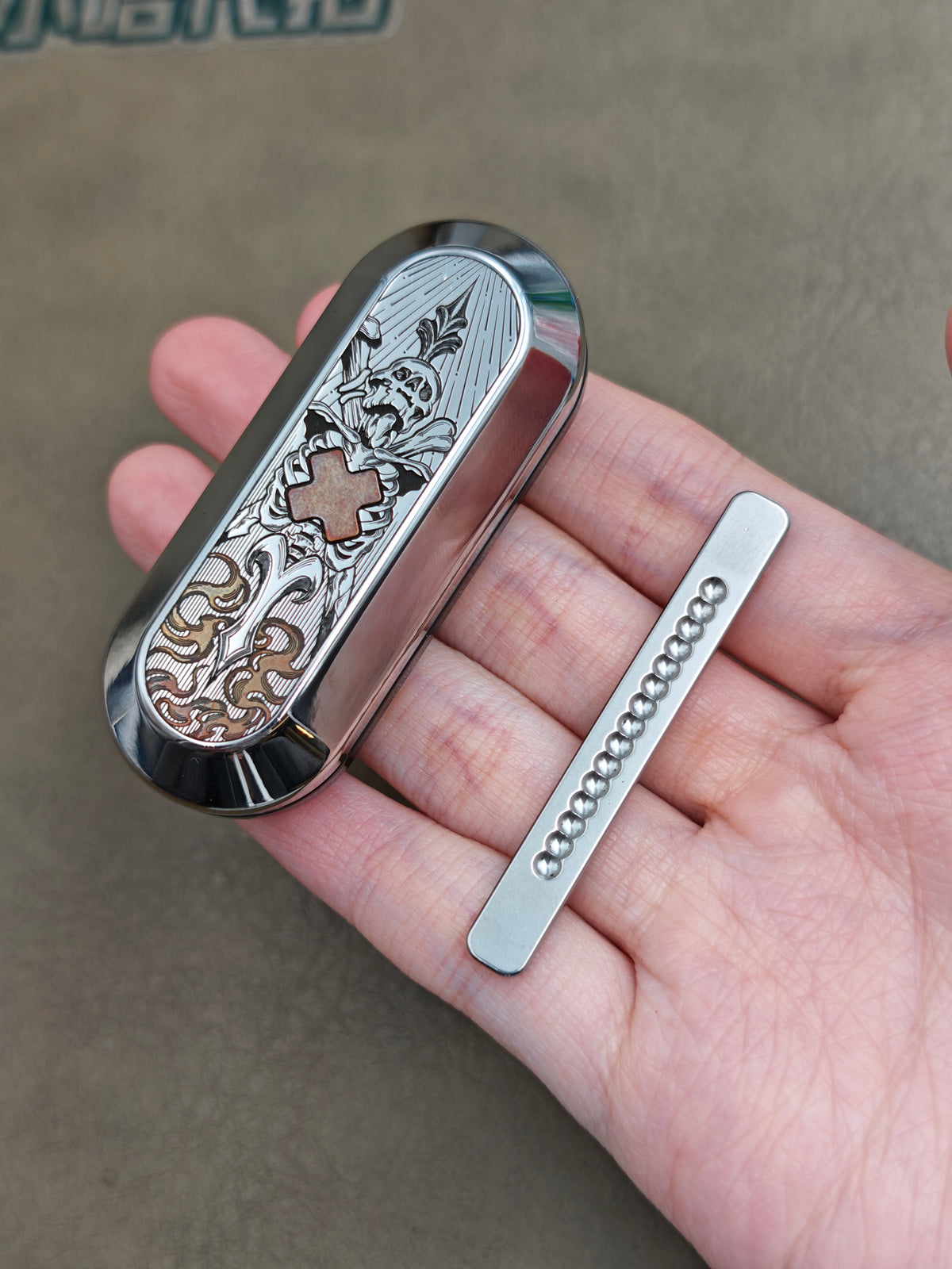 Axis Stainless Steel Engraved