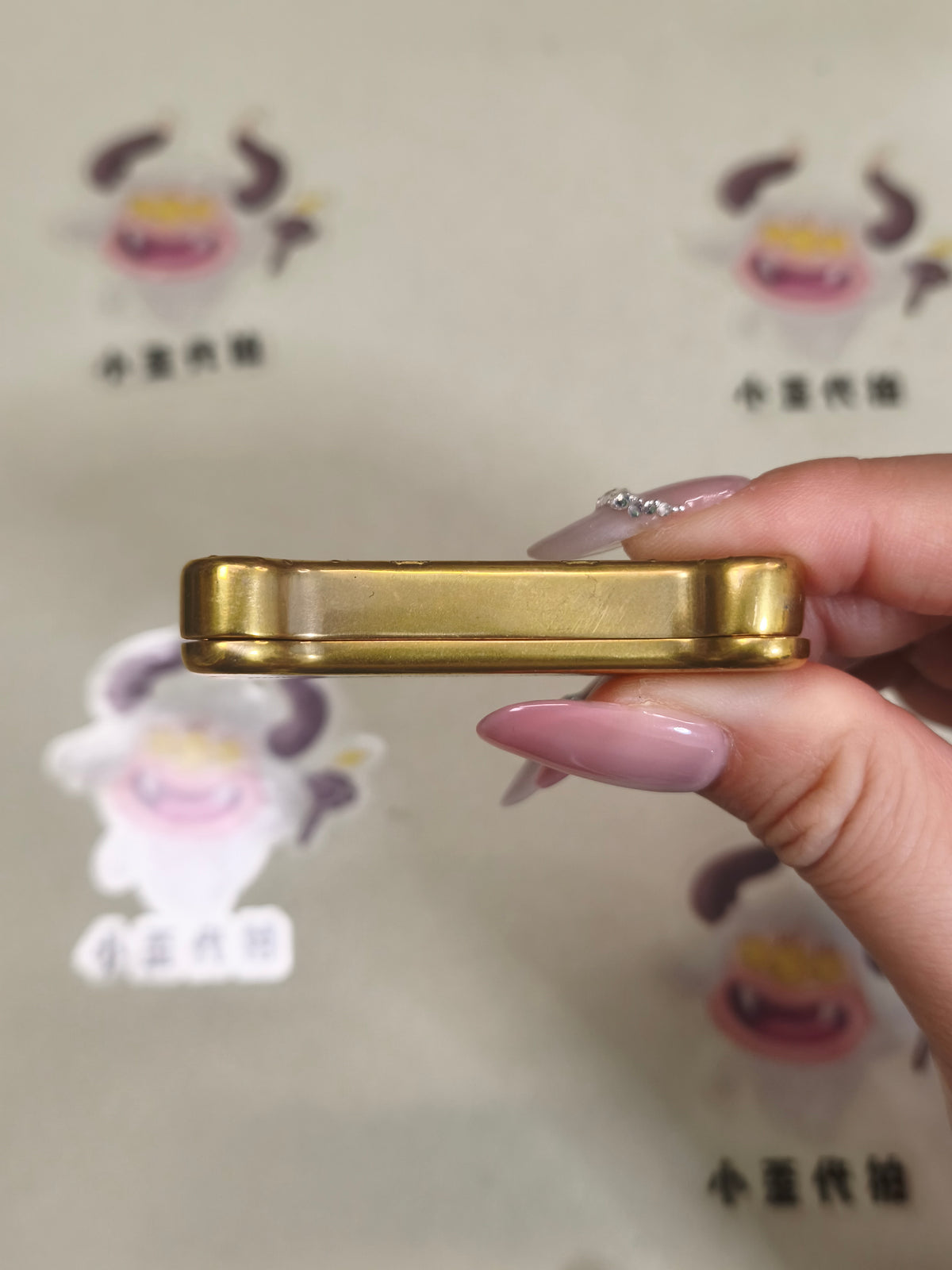 Thorn Light Steam Bone Brass Engraved
