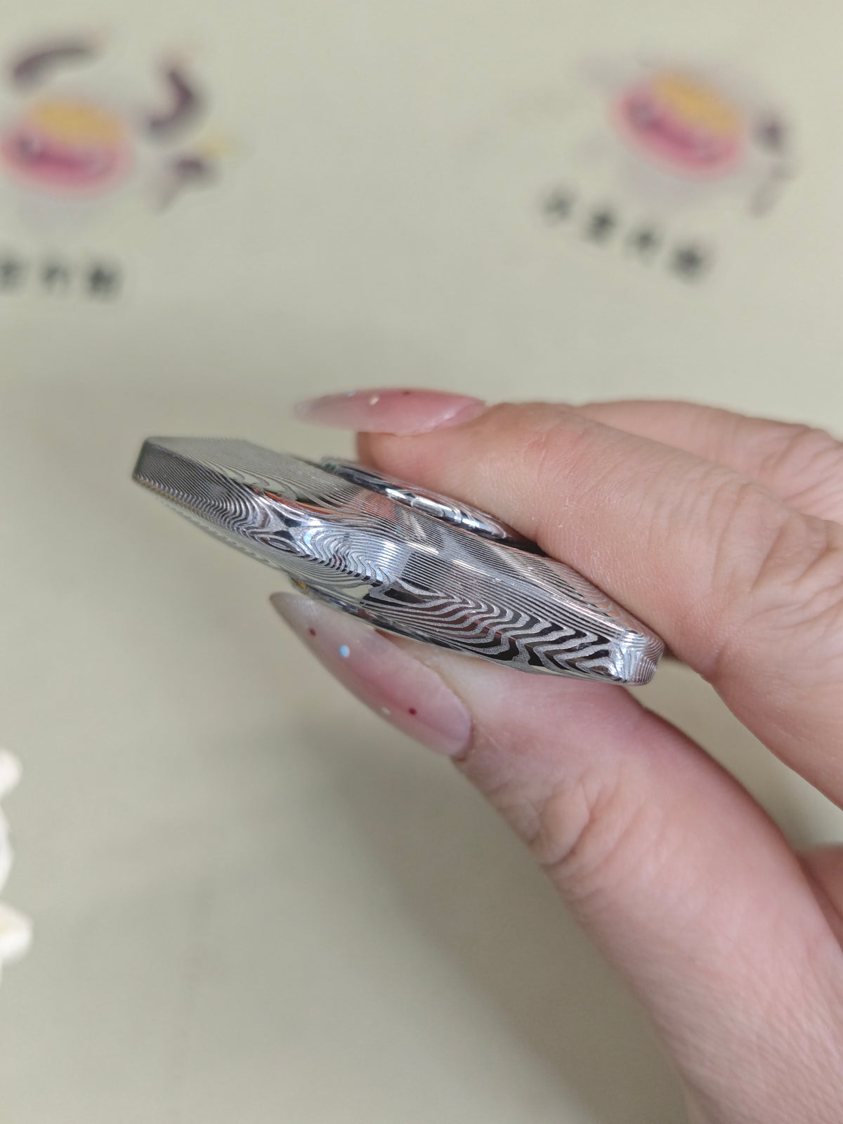 Phantom Dual Leaf Damasteel