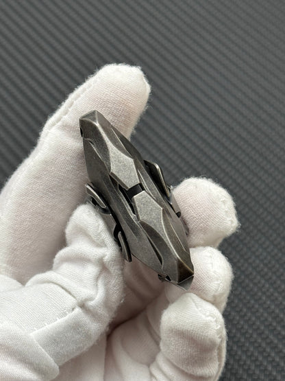 Blade Stainless Steel Stonewashed Distressed