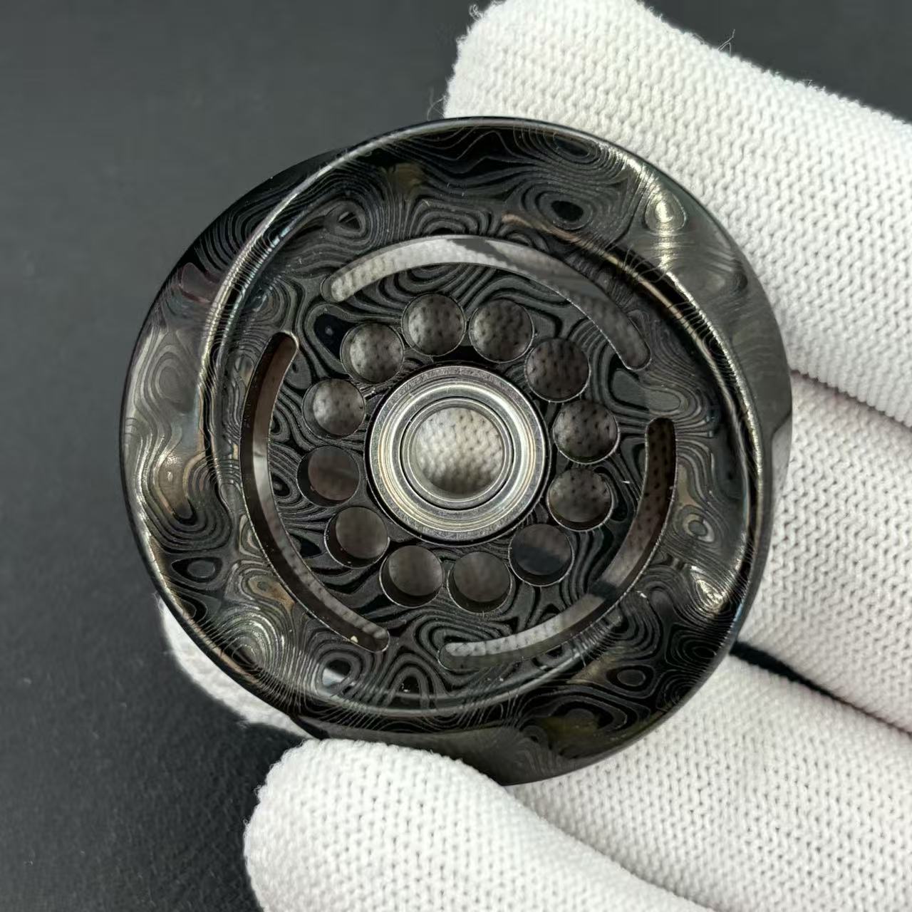 HALO Damasteel PVD Coated Engraved