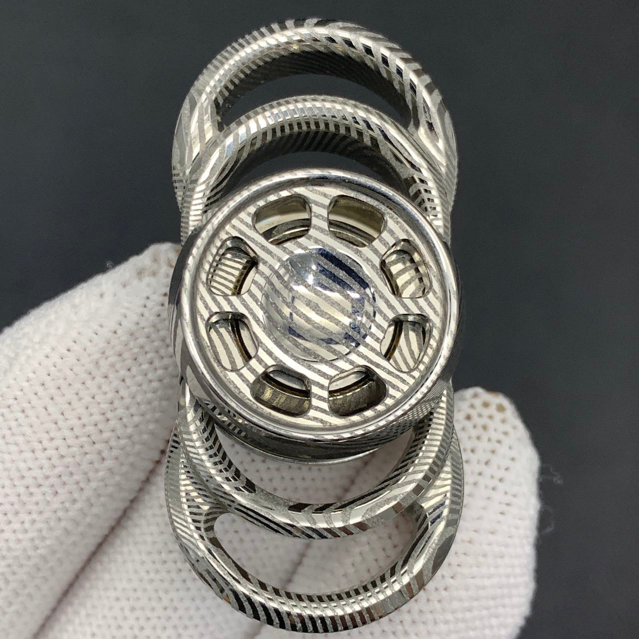 Zero 2.0 Damasteel Etched Polished