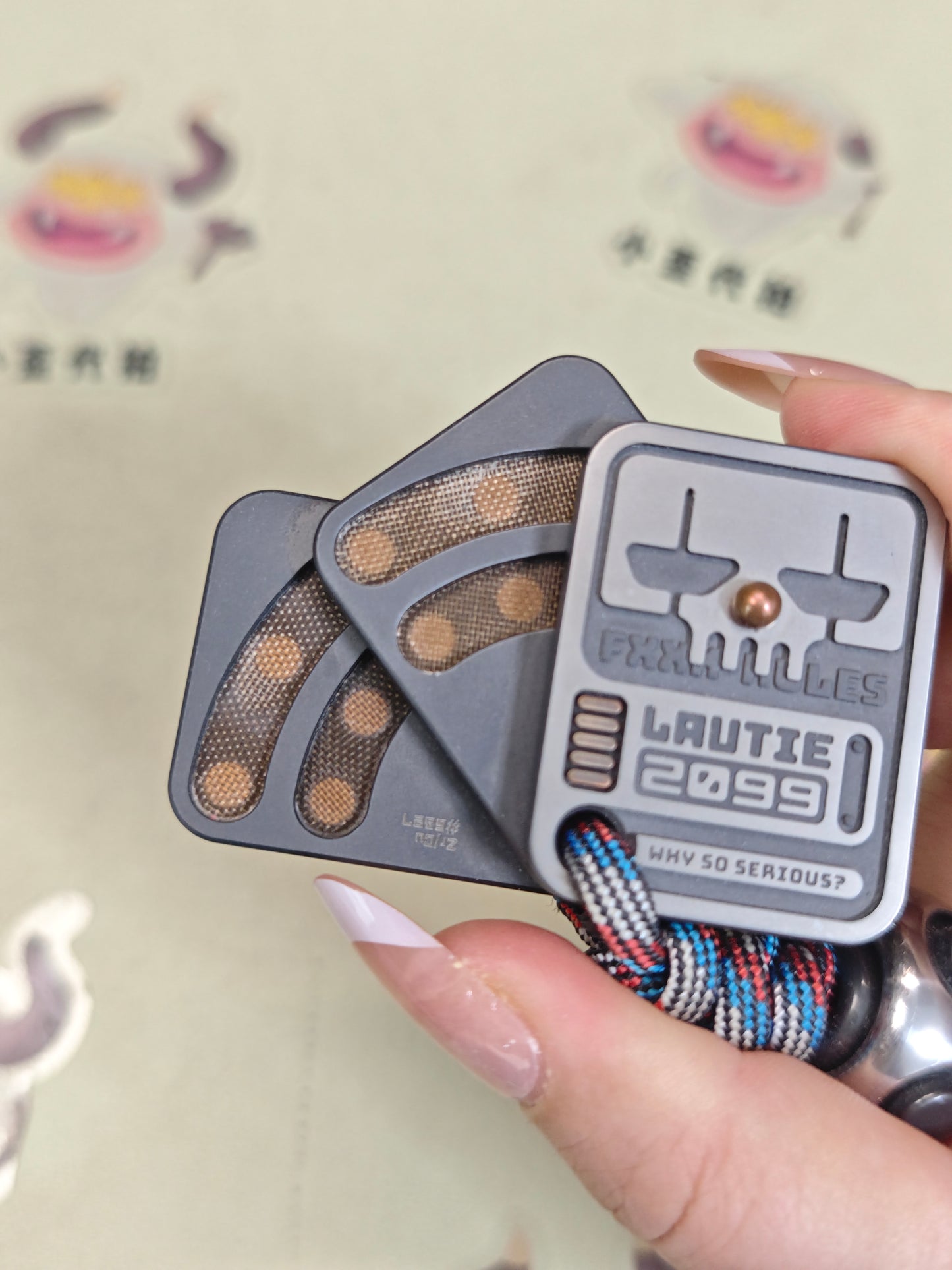 AAA Push Card Stainless Steel