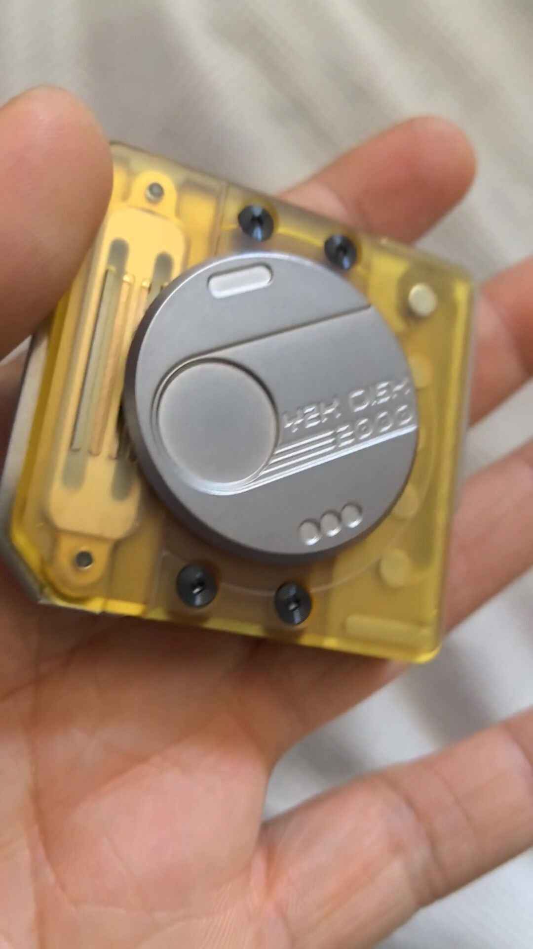 Millennium Y2K Disk PEI Stainless Steel Brass