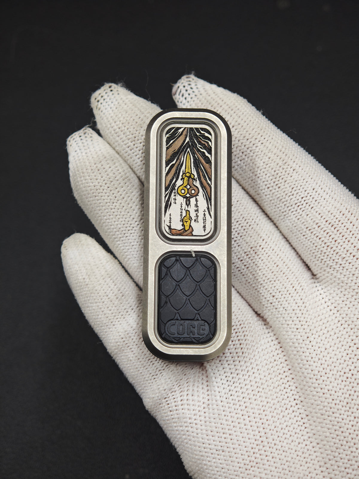 Dragon Rising Titanium Engraved